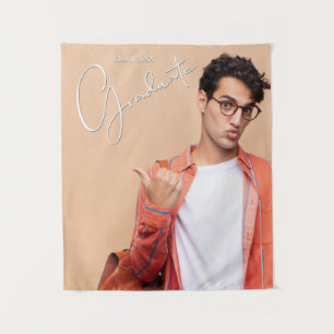 Graduate Photo Backdrop Banner Tapestry