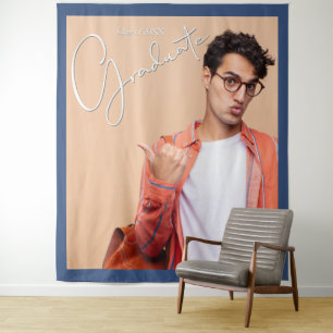 Graduate Photo Backdrop Tapestry