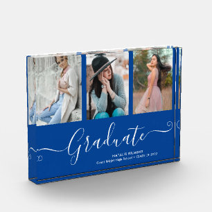 Graduate Photo Collage Graduation Blue Photo Block