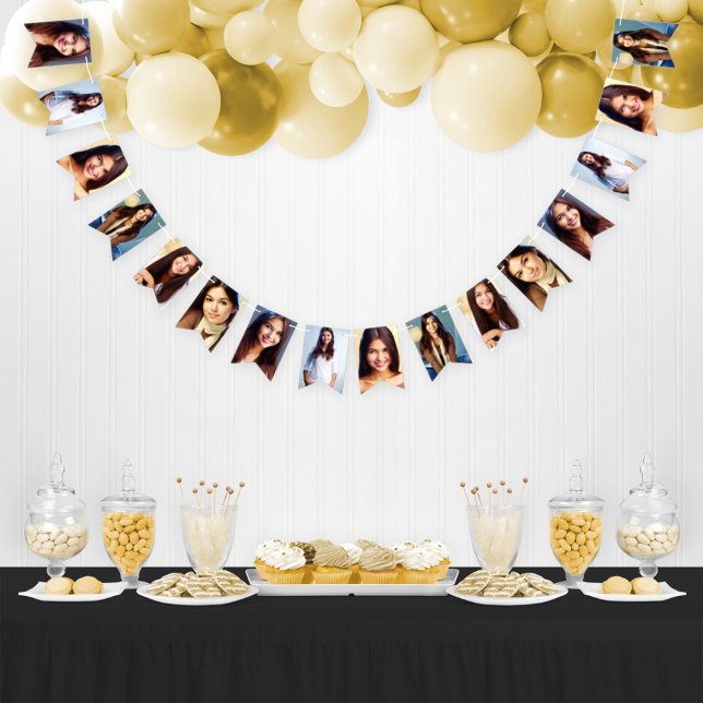 Graduate Photo Collage Graduation Party Bunting (Creator Uploaded)