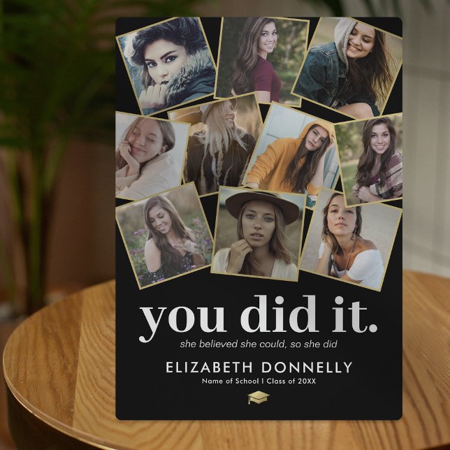 Graduate Photo Collage Plaque (Creator Uploaded)