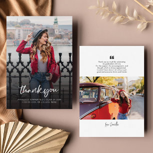 Graduate Photo Graduation 2025 Thank You Card