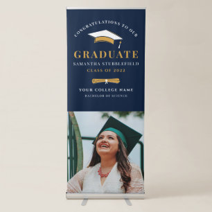 Graduate Photo Graduation 2026 Party Retractable Banner