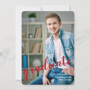 Graduate Photo Graduation Announcement