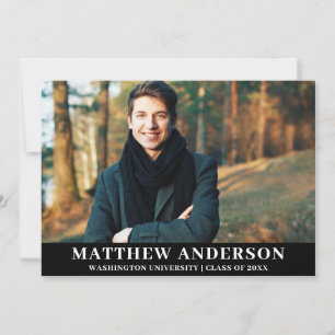 Graduate Photo Graduation Announcement Card