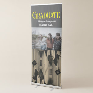 Graduate Photo Graduation Announcement Invitation Retractable Banner
