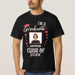 Graduate Photo Graduation Class of 2024 Custom T-Shirt
