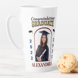 Graduate Photo Graduation Congratulations Custom Latte Mug