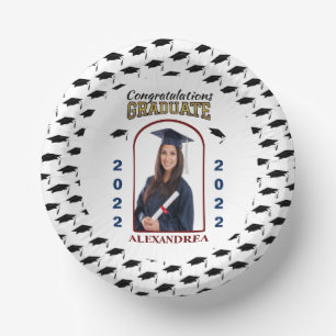 Graduate Photo Graduation Congratulations Custom  Paper Plate