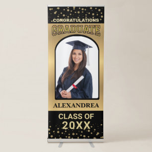 Graduate Photo Graduation Congratulations Custom Retractable Banner