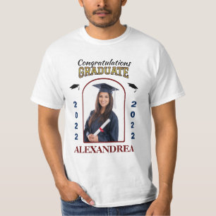 Graduate Photo Graduation Congratulations Custom  T-Shirt
