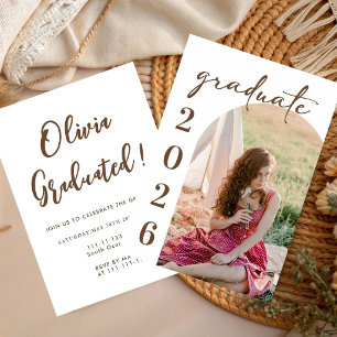 graduate photo Graduation Party Class 26 Invitation