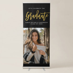 Graduate Photo Graduation Party Retractable Banner
