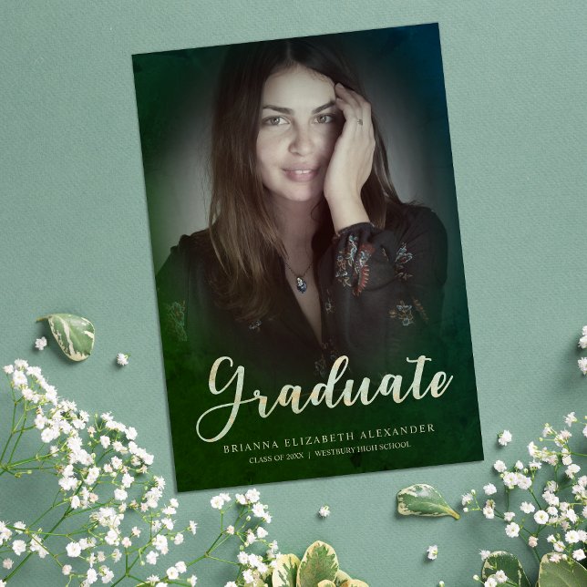 Graduate Photo Modern Elegant Calligraphy Script (Creator Uploaded)
