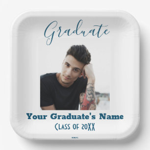 Graduate Photo Paper Plate - HAMbyWG