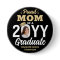 Graduate Photo Proud Mum Elegant Black and Gold