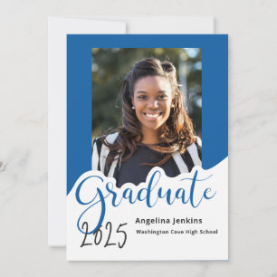 Graduate Photo Royal Blue 2025 Announcement