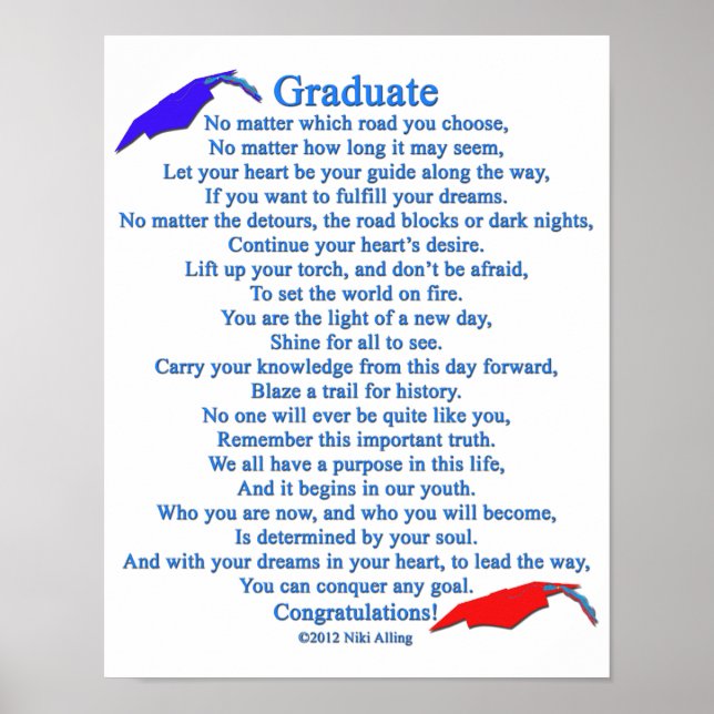 Graduate Poem Poster (Front)