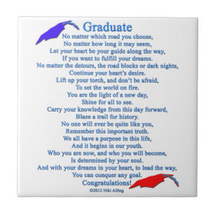 Graduate Poem Tile
