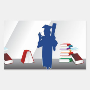 Graduate Rectangular Sticker