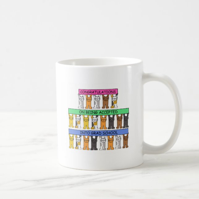 Graduate School Acceptance Congratulations Coffee Mug (Right)