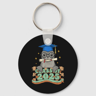 Graduate Sea Lion Cl Of 2025 Kids Mens Womens Grad Key Ring