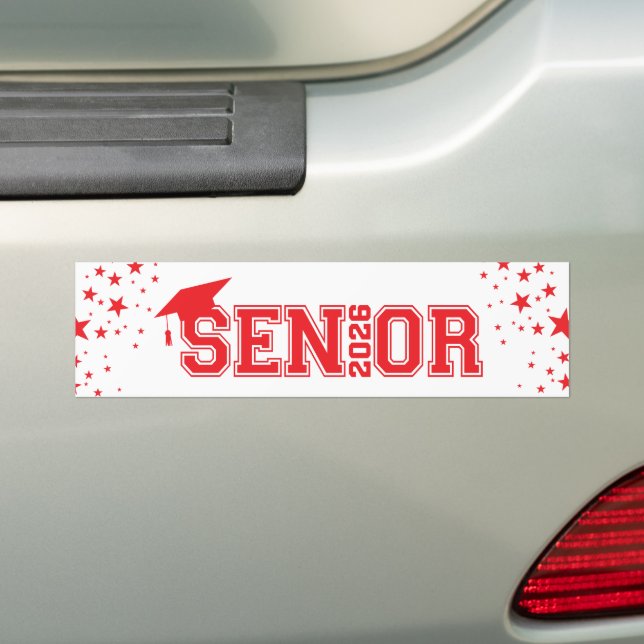 Graduate Senior Bumper Sticker (On Car)