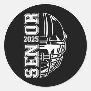 Graduate Senior Cl Of 2025 Graduation American Foo Classic Round Sticker
