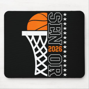 Graduate Senior Class Basketball Player Design Mouse Mat