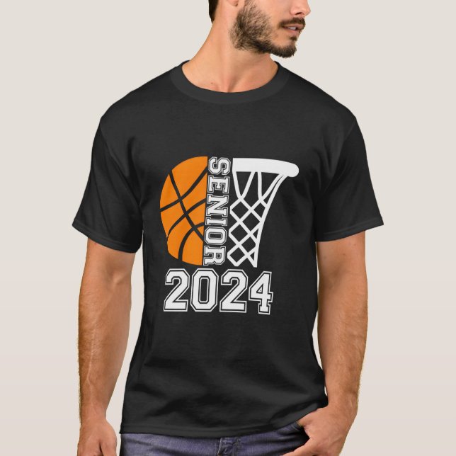 Graduate Senior Class Of 2024 Basketball Player Gr T-Shirt (Front)