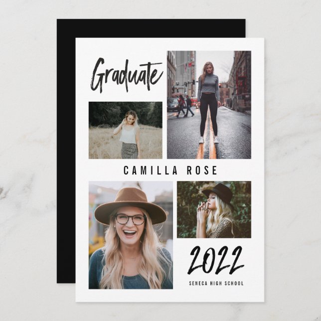 Graduate Signature Graduation Announcement (Front/Back)