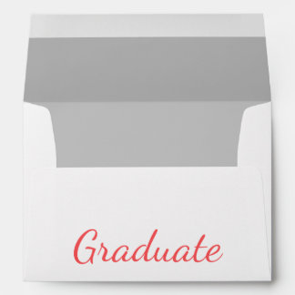 Graduate Simple Modern Minimalist Graduation Envelope