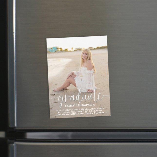 Graduate Simple Photo Announcement (Creator Uploaded)