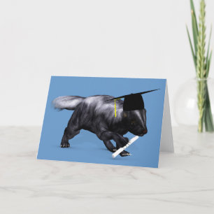 Graduate Skunk Card