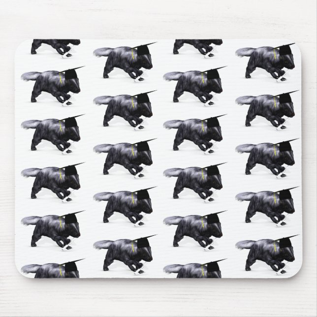 Graduate Skunk Mouse Mat (Front)