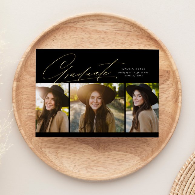 Graduate three photo simple modern graduation (Creator Uploaded)