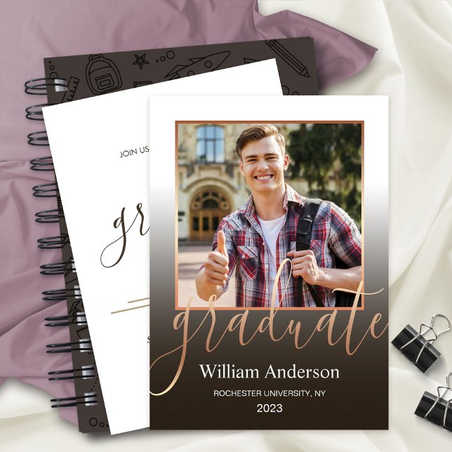 Graduate University Photo Party Invitation (Creator Uploaded)