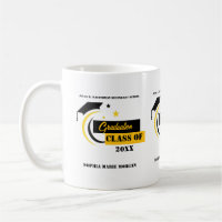 Graduate Yellow Black White Graduation Classic 