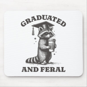 Graduated And Feral Racoon Cl Of 2025 Vintage Rac Mouse Mat