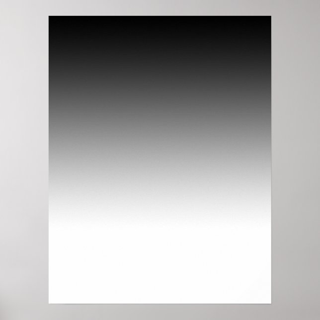 Graduated Black to White Poster for Photography (Front)