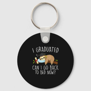 Graduated can go back to bed funny graduation key ring