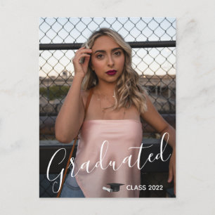 Graduated Class of 2022 Graduation Photo Card
