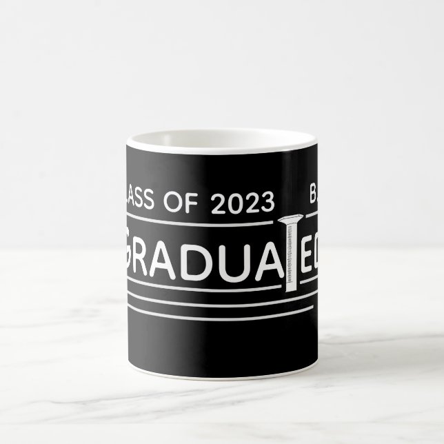 Graduated Cylinder "Graduated" Custom Message Mug (Center)