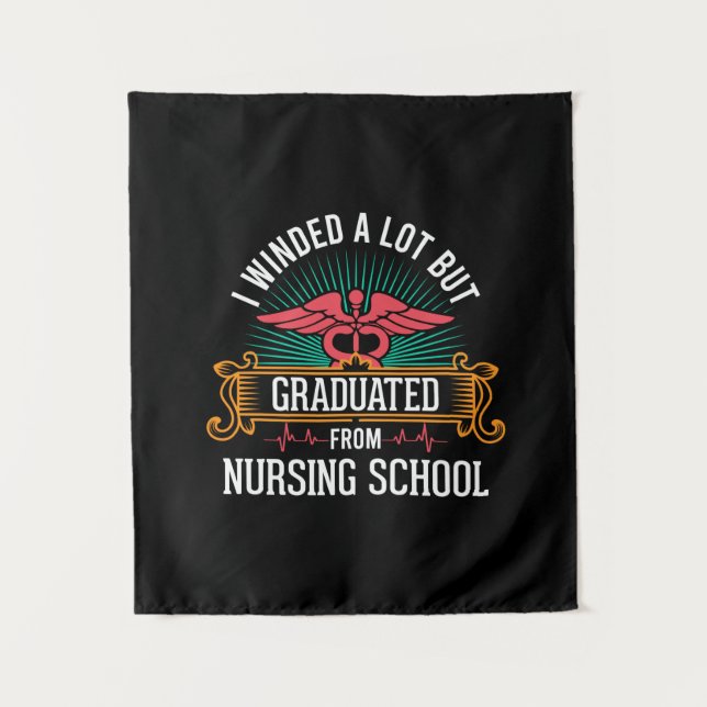 Graduated From Nursing School Tapestry (Front)