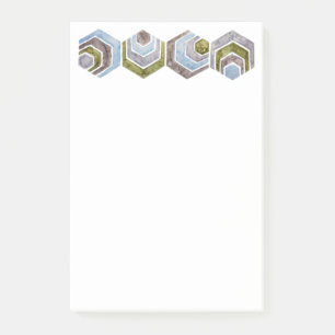 Graduated Hexagon Post-it Notes