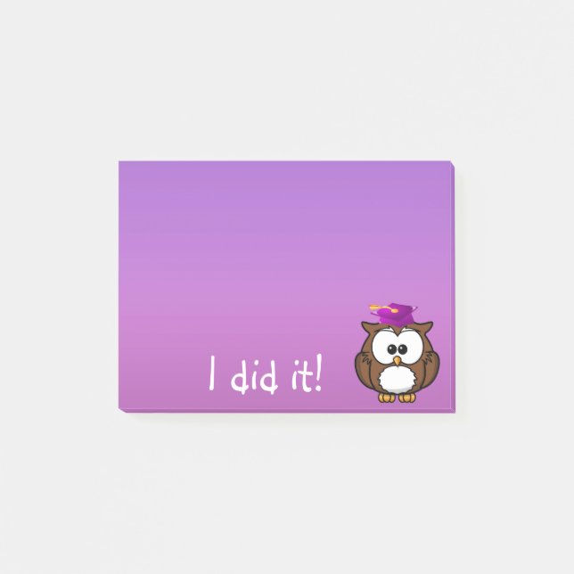 graduated owl post-it notes (Front)