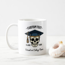 Graduated Skull Custom Name Year School