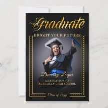 Graduates, golden touch brighten your future.