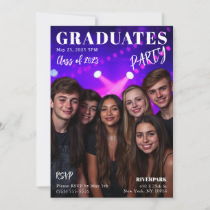 Graduates Magazine Cover Invitation