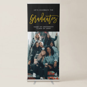 Graduates Photo Graduation Party Retractable Banner